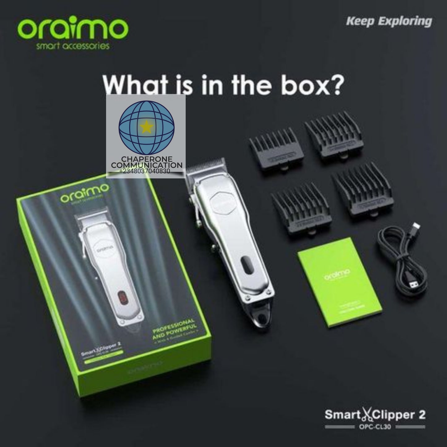 Oraimo Smart Clipper 2 OPC-CL30 — Cordless Professional Hair Clipper