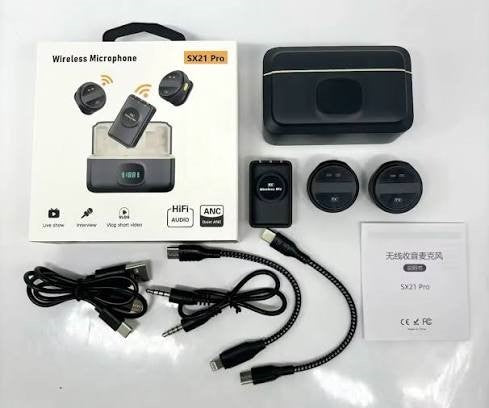 SX-21 Pro Double Transmitter Wireless Microphone System