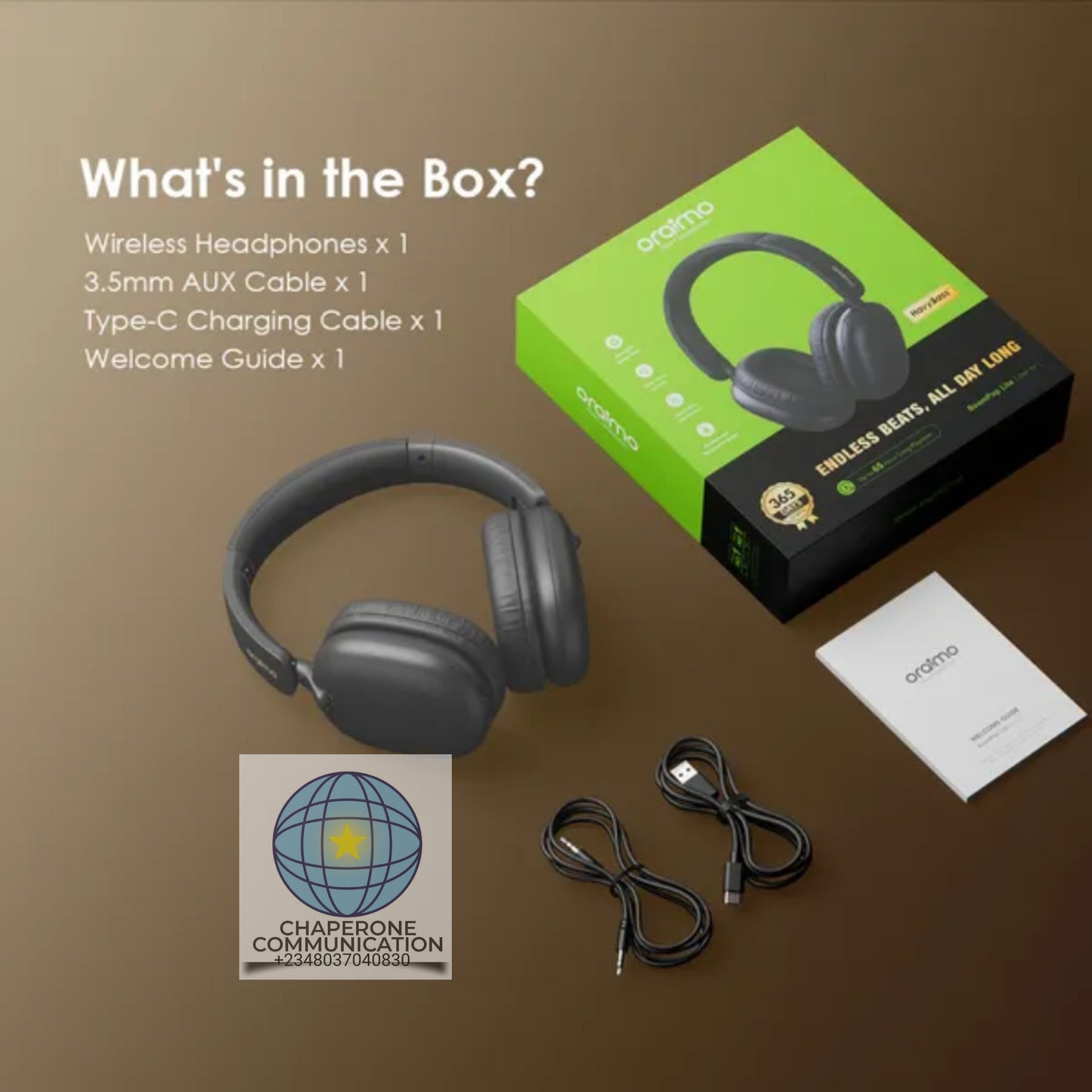 Oraimo Boompop Lite OHP-317 — Wireless Bluetooth Headphone | Heavy Bass | All-Day Comfort