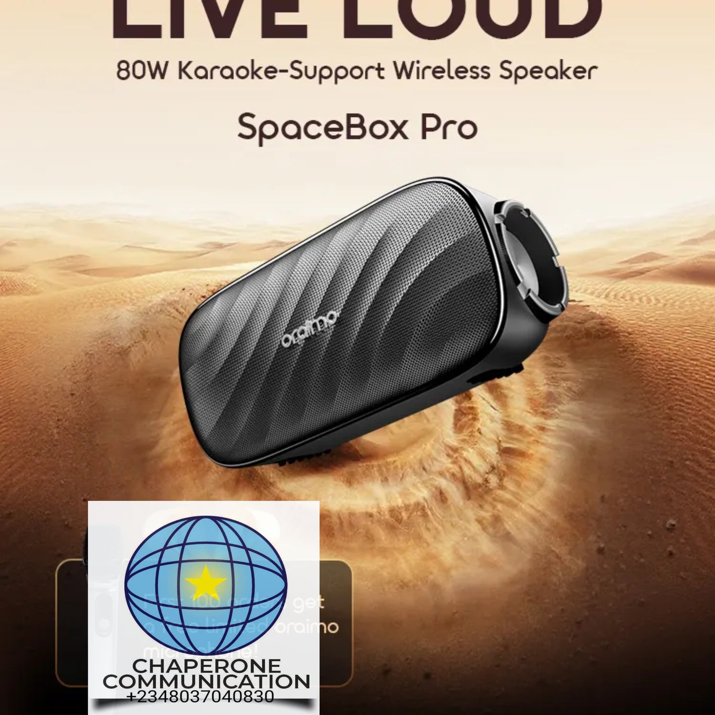 Oraimo SpaceBox Pro 80W Bluetooth Speaker | OBS-682
