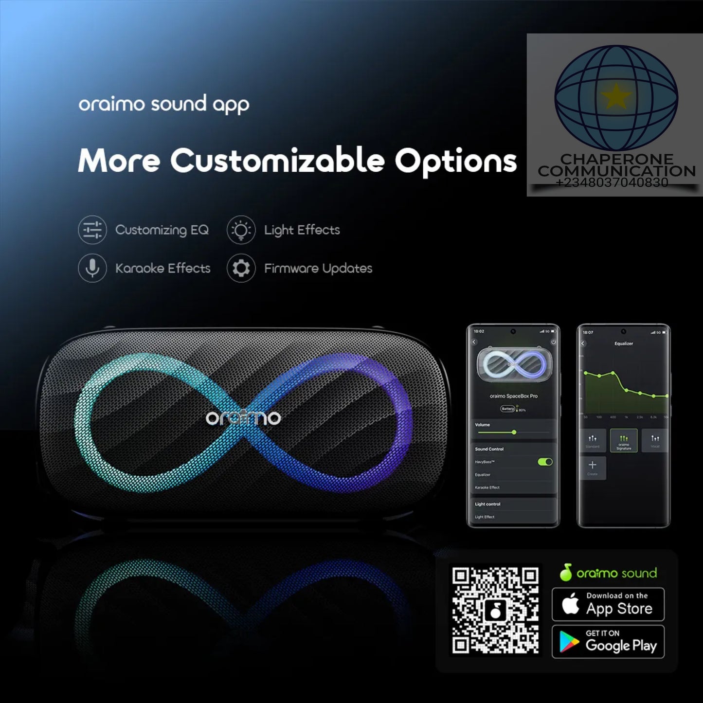 Oraimo SpaceBox Pro 80W Bluetooth Speaker | OBS-682