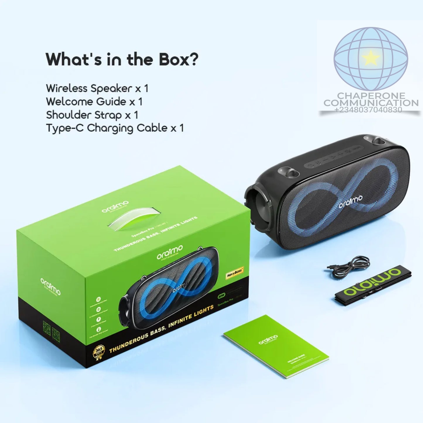 Oraimo SpaceBox Pro 80W Bluetooth Speaker | OBS-682