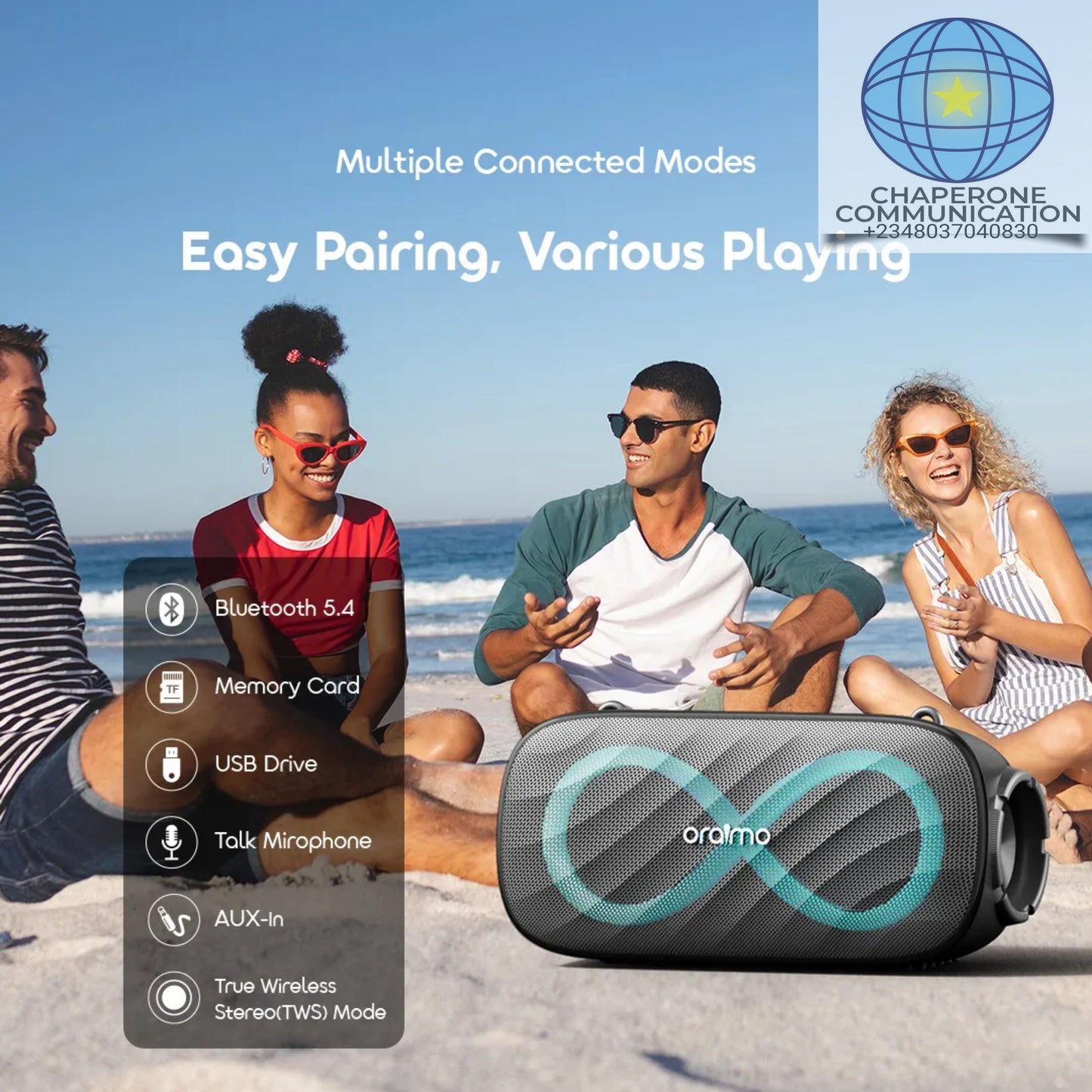 Oraimo SpaceBox Pro 80W Bluetooth Speaker | OBS-682