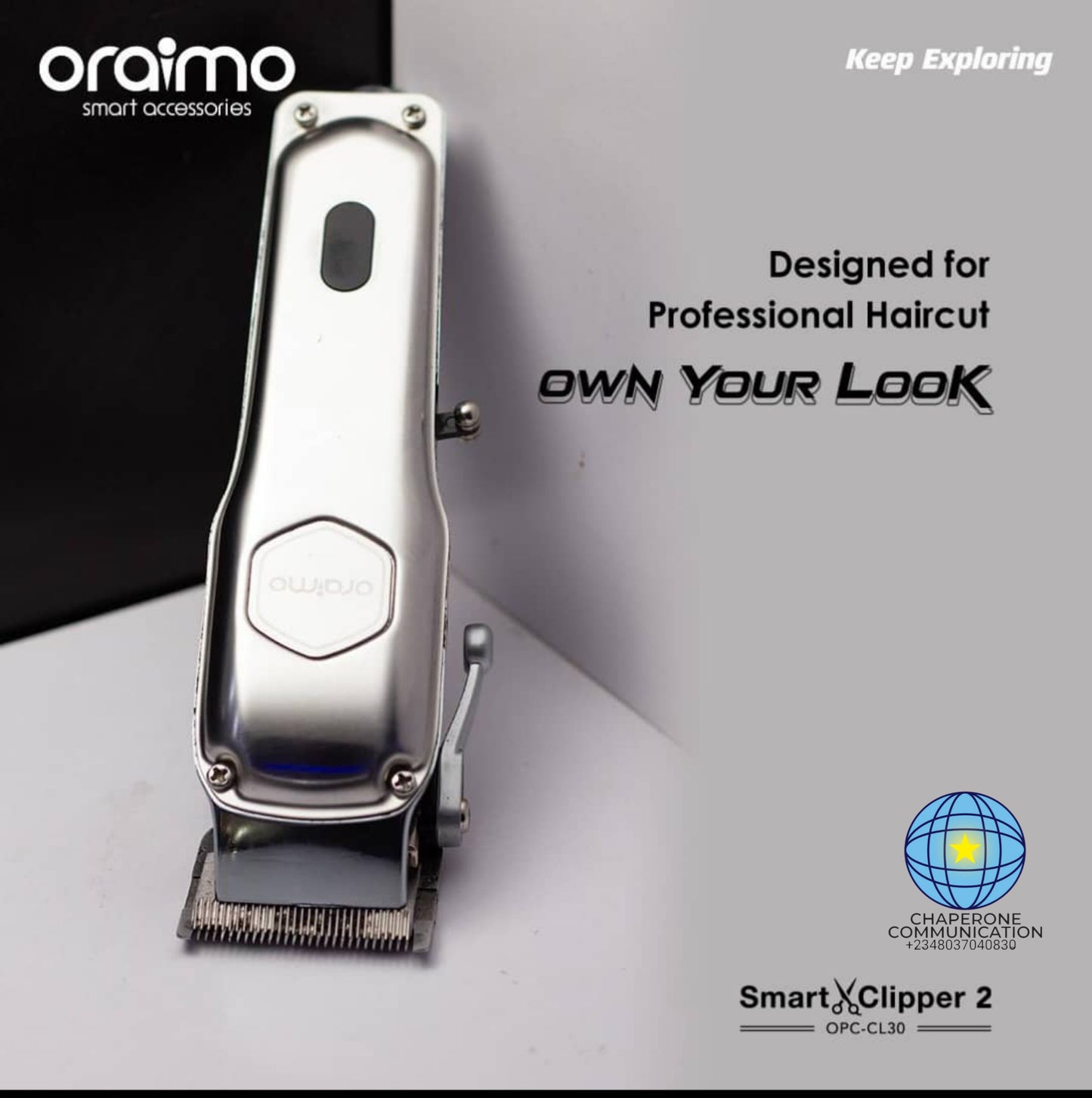 Oraimo Smart Clipper 2 OPC-CL30 — Cordless Professional Hair Clipper