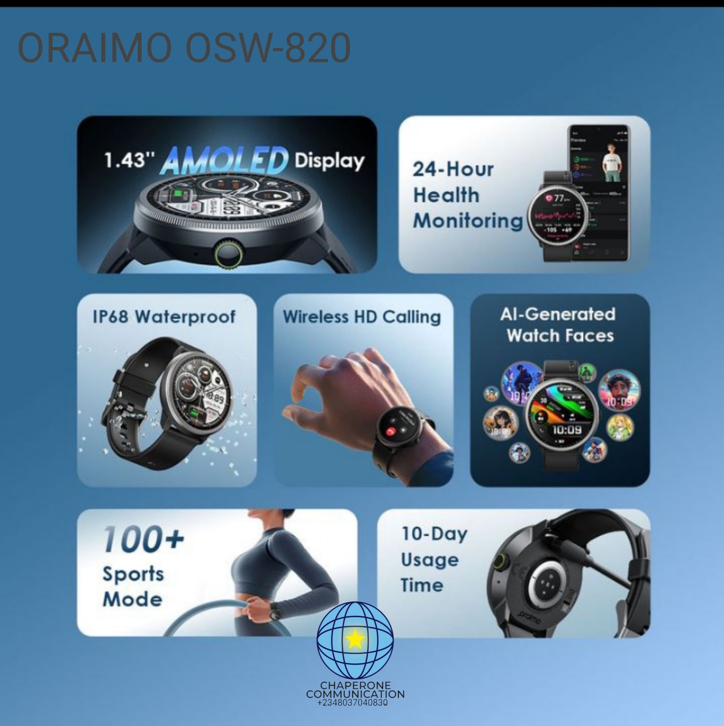 Oraimo Smart Watch 5R | OSW-820