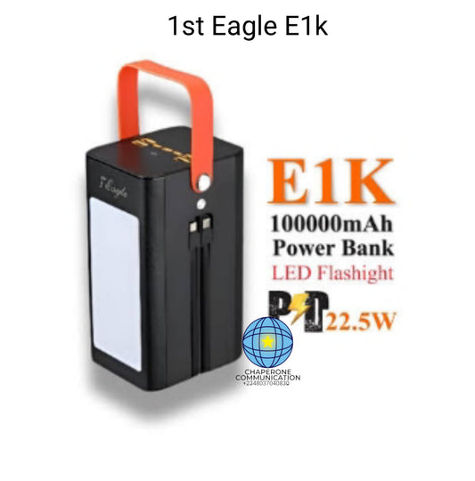 First Eagle E1K 100,000mAh 22.5W Fast Charging Power Bank
