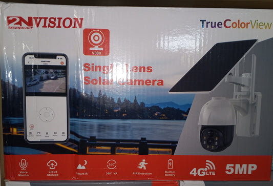 V380 Pro 4G Single Lens Solar CCTV Security Camera