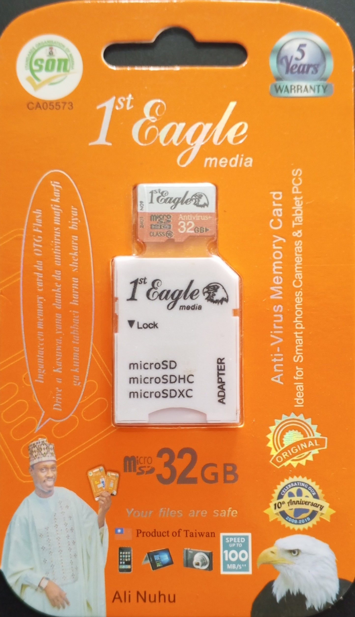 First Eagle 32GB MicroSD Memory Card — High Speed | 5-Year Warranty