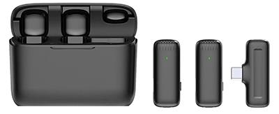 J13 Double Transmitter Micro Lavalier Wireless Microphone System