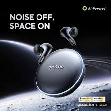 Oraimo SpaceBuds 2 OTW-631 — ANC 52dB Hybrid Noise Cancellation | True Wireless Earbuds | Deep Bass