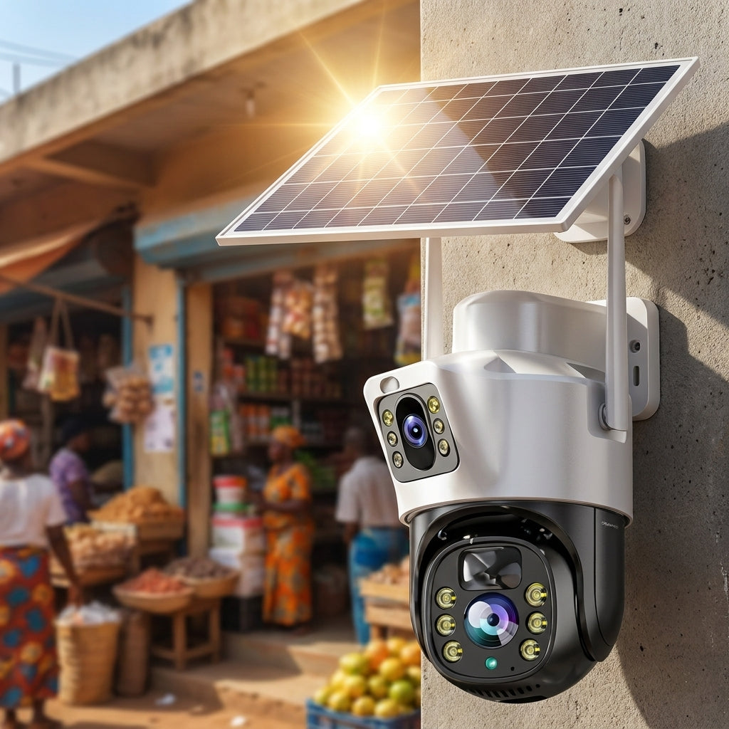 First Eagle V380 Pro Solar Dual Lens PTZ Security Camera | E380