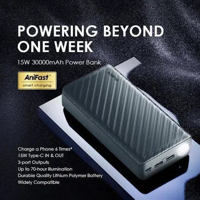 Oraimo Power Box 300 Lit 30,000mAh Power Bank — Fast Charging | OPB-1301